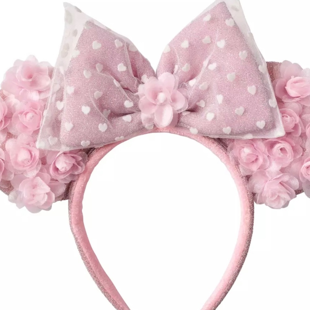 DISNEY PARKS Hearts and Flowers VALENTINE'S DAY HEADBAND